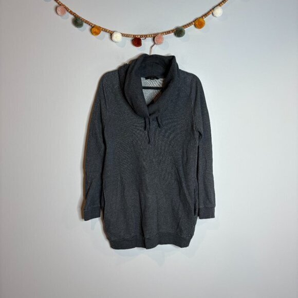 All Saints Tops - AllSaints grey cowl neck long sweatshirt